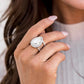 Paparazzi Accessories -  BLINGing Down The House - White Ring