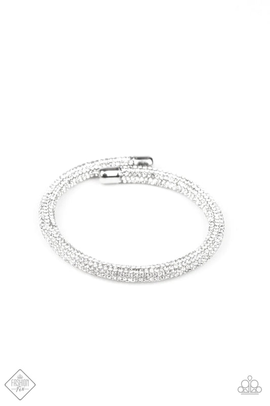 Paparazzi Accessories -  Stageworthy Sparkle - White Bracelet