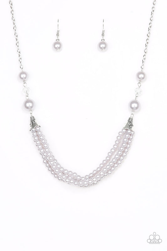 Paparazzi Accessories - One-WOMAN Show - Silver Necklace