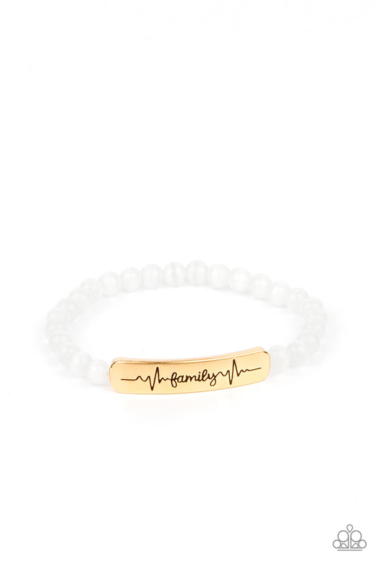 Paparazzi Accessories - Family is Forever - Gold Bracelet