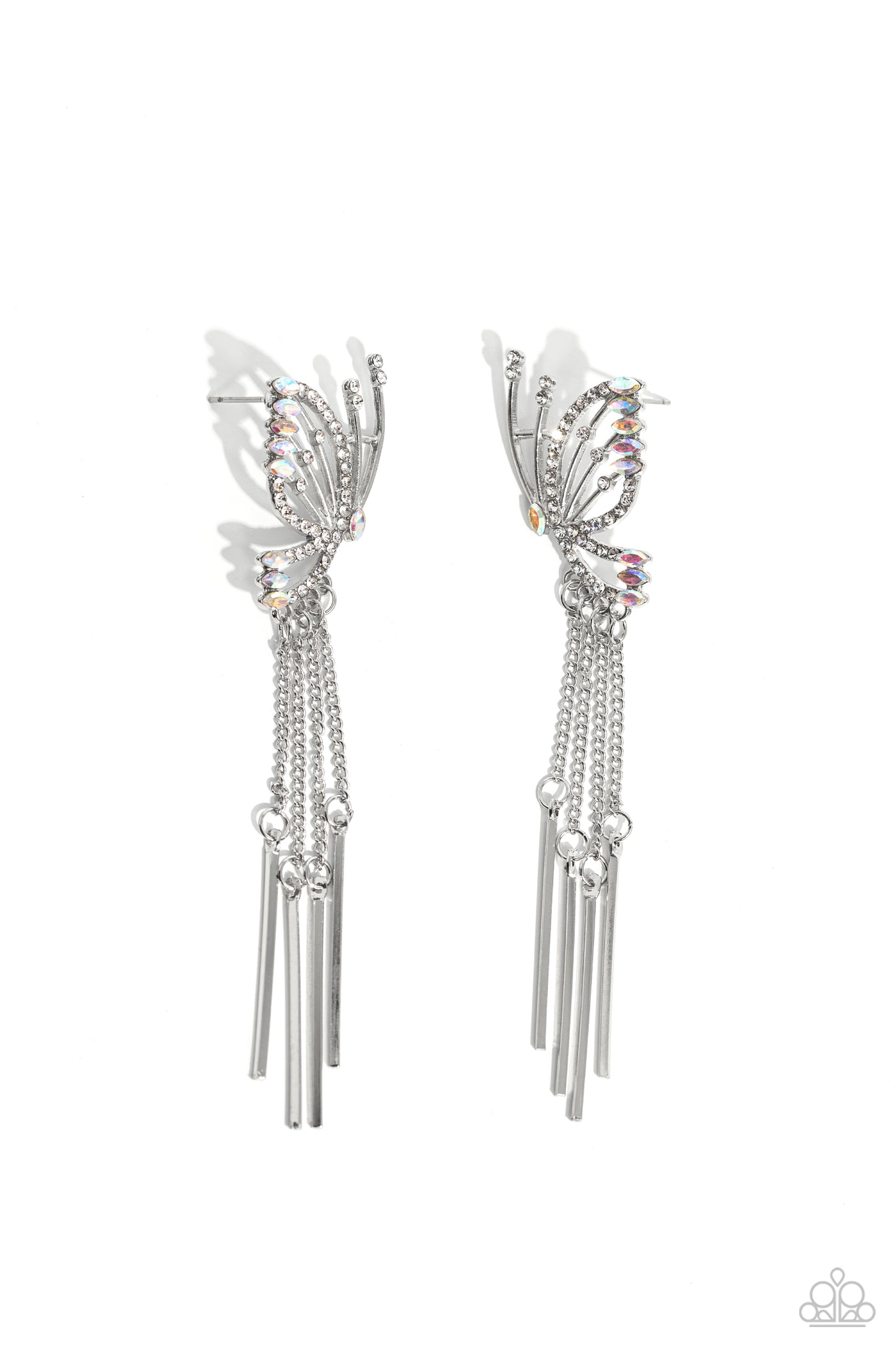 Paparazzi Accessories - A Few Of My Favorite WINGS - White Earrings